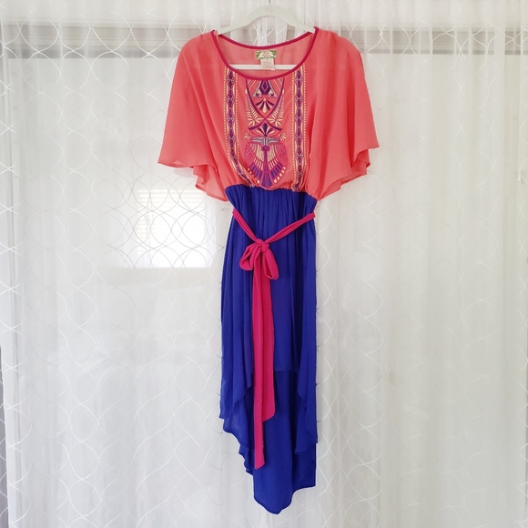 Flying Tomato Dresses & Skirts - Anthropologie High-Low Embroidered Dress